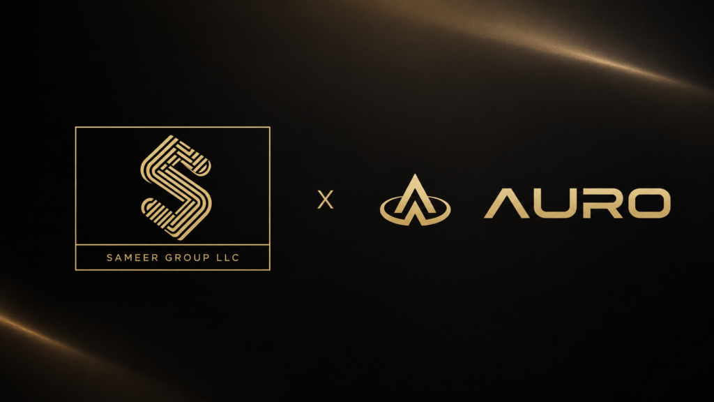 Sameer Group LLC and Auro Finance strategic seed investment graphic